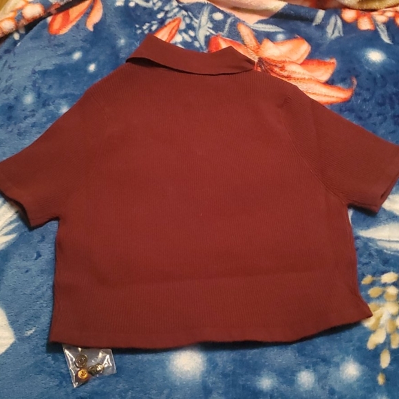 Collard Crop Top - Picture 5 of 6